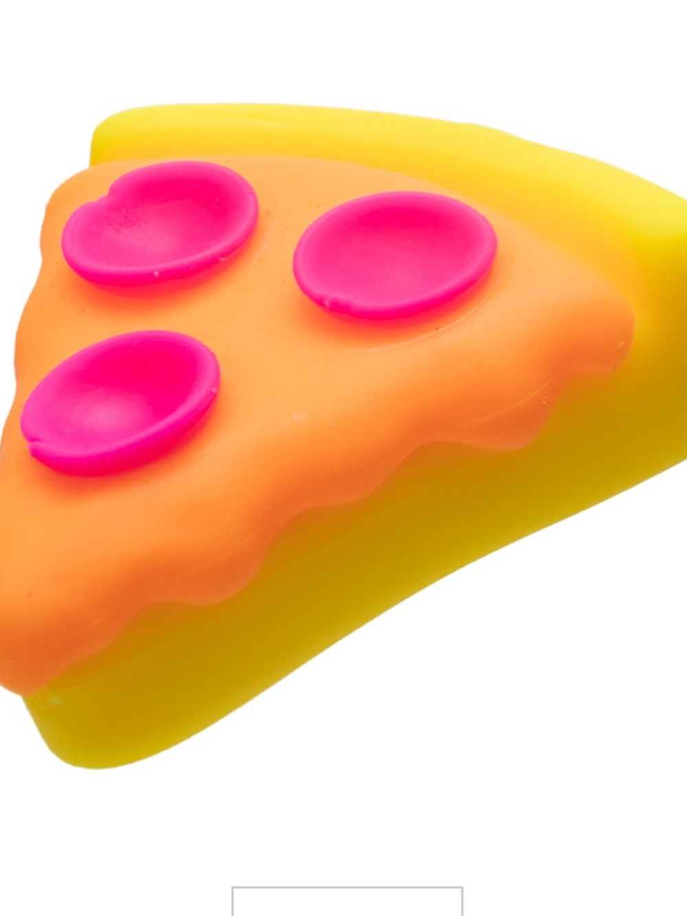 Needoh Sqeezza Pizza Slice squishy Fidget Toy - Yellow & Orange NWT